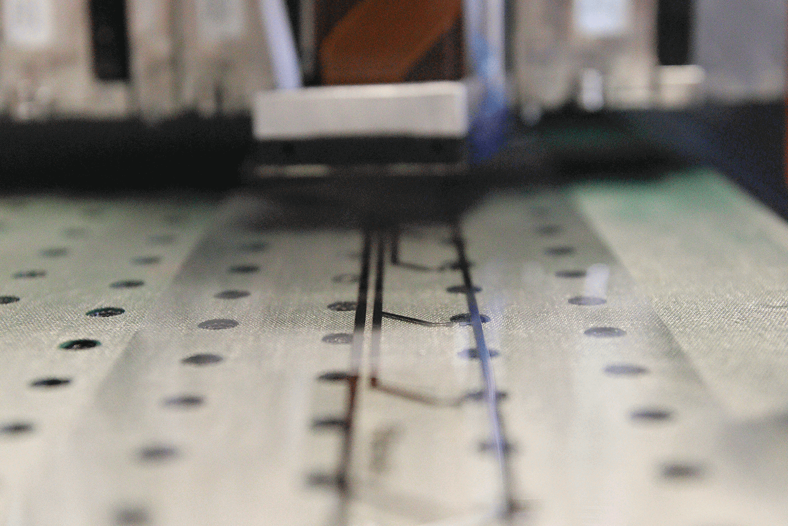 Sensorfolie gedruckte Elektronik / Sensor foil printed electronics