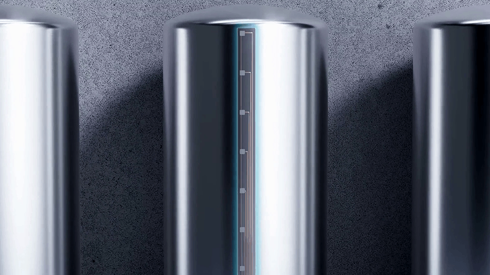 Flexora Thalis für hochaufgelöste Temperturüberwachung großer Flächen: Sensorfolie als „zweite Haut“ für Ihre Anlagen Mehr Daten. Mehr Kontrolle. Mehr Effizienz. / Flexora Thalis for high-resolution temperature monitoring of large areas: sensor film as a “second skin” for your systems<br />
More data. More control. More efficiency.<br />
