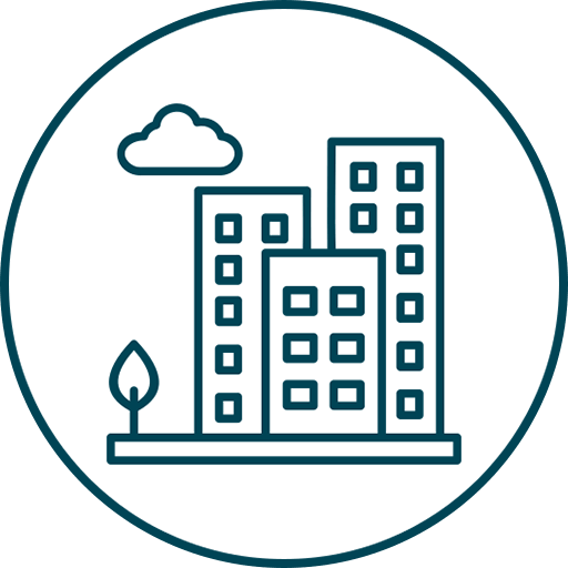 Vorteile Wohnungsbaugesellschaften Icon / Benefits for Housing association icon